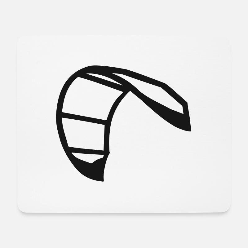 kite only - Mousepad (Querformat) - Weiß