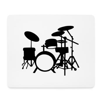 Drums - Mouse Pad (horizontal) - white - Front