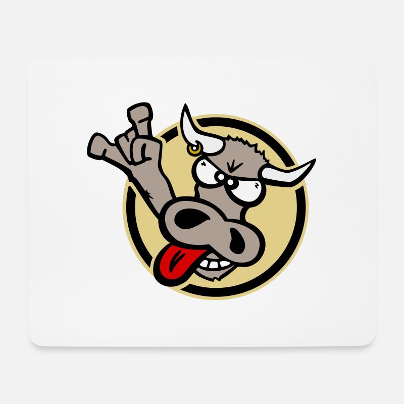 osttiroler-kuh-color - Mousepad (Querformat) - Weiß