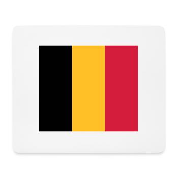 Drapeau national de Belgique - Tapis de souris (format paysage) - blanc - Devant