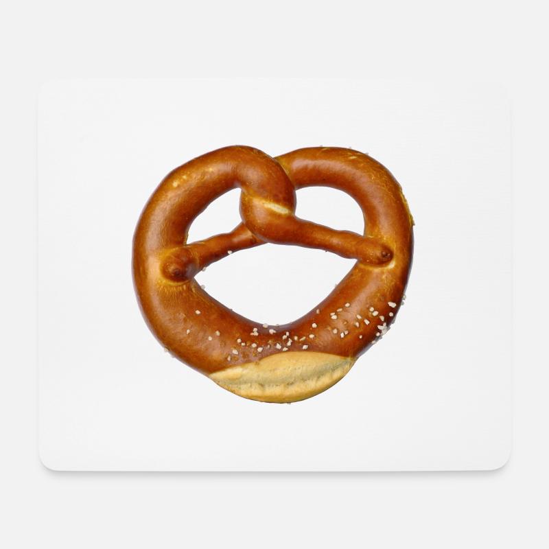 Brezel - Mousepad (Querformat) - Weiß