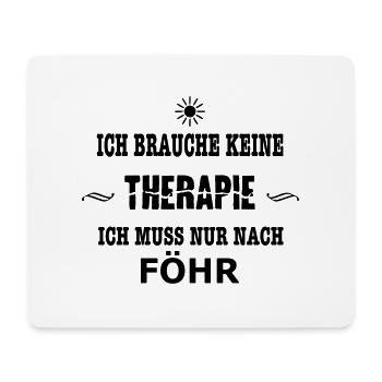 THERAPIE Föhr SONNE - Mousepad (Querformat) - Weiß - Vorne