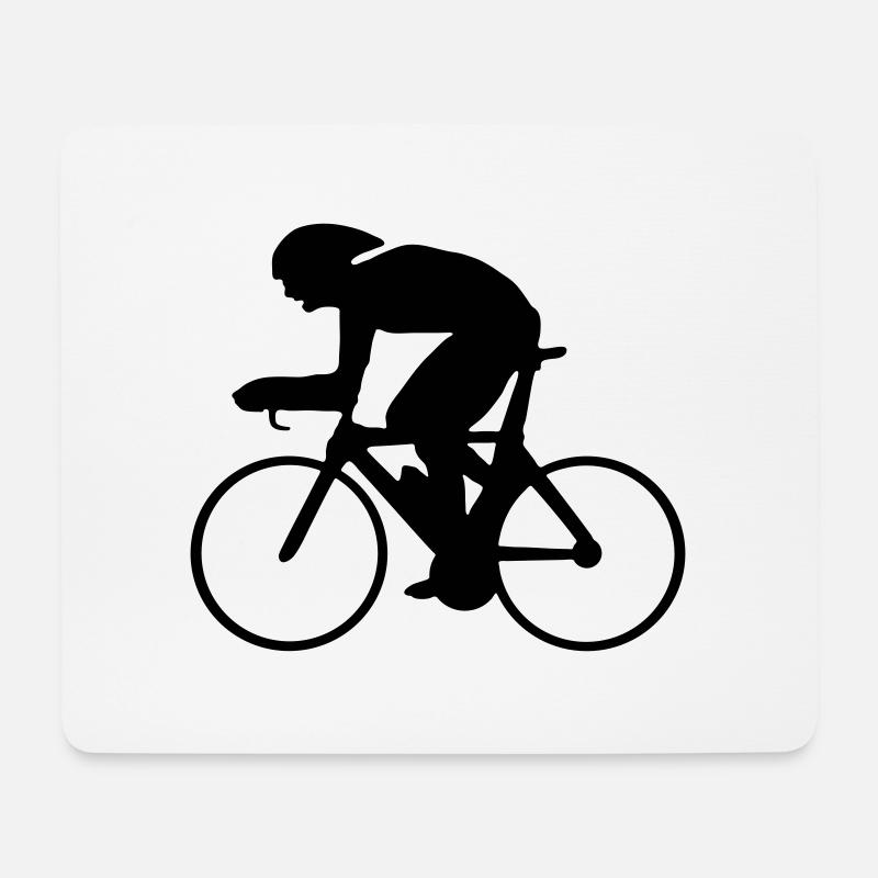 Fahrrad - Mousepad (Querformat) - Weiß