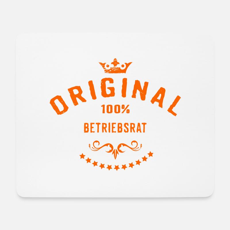 Original 100 Prozent Betriebsrat - RAHMENLOS Beruf - Mousepad (Querformat) - Weiß
