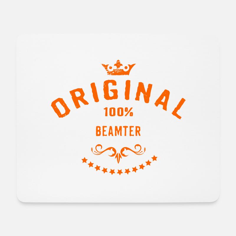 Original 100 Prozent Beamter - RAHMENLOS Beruf - Mousepad (Querformat) - Weiß