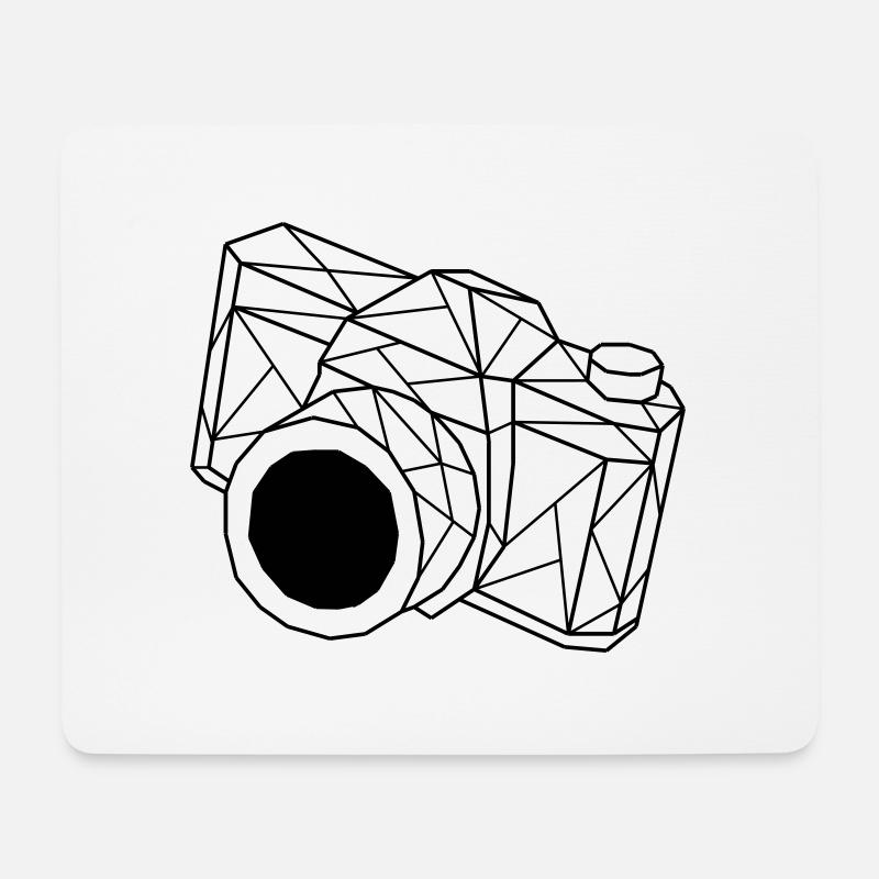 Kamera - Mousepad (Querformat) - Weiß