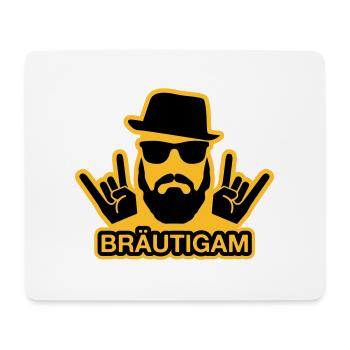 Bräutigam T-Shirt - Bräutigam Shirt - JGA T-Shirts - Mousepad (Querformat) - Weiß - Vorne