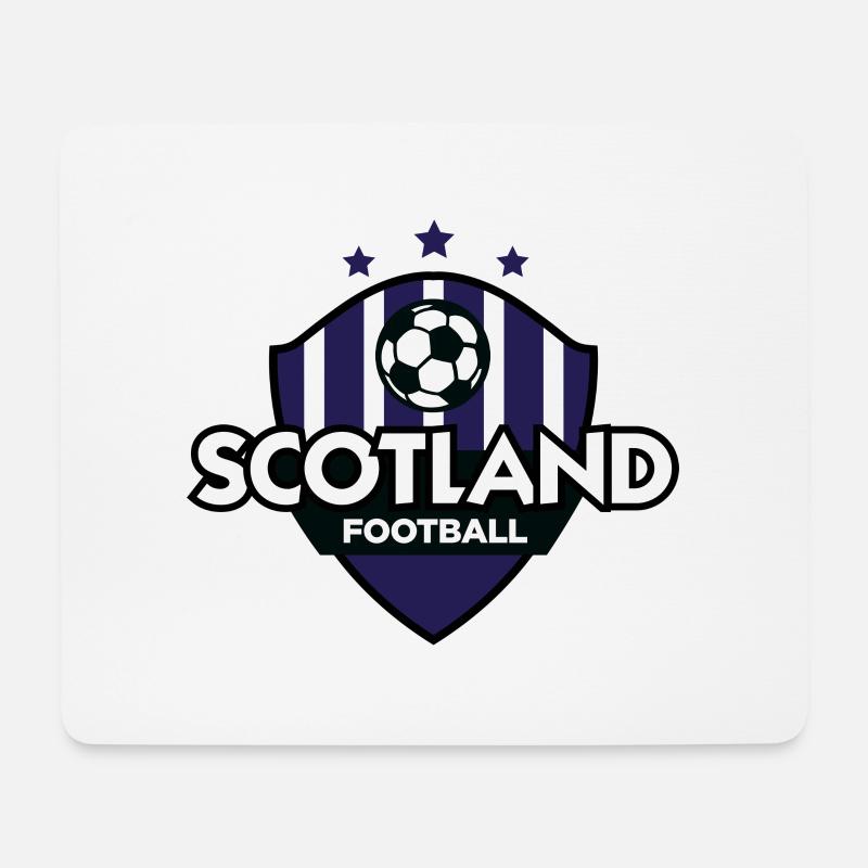 Schottland Fußball Emblem - Mousepad (Querformat) - Weiß