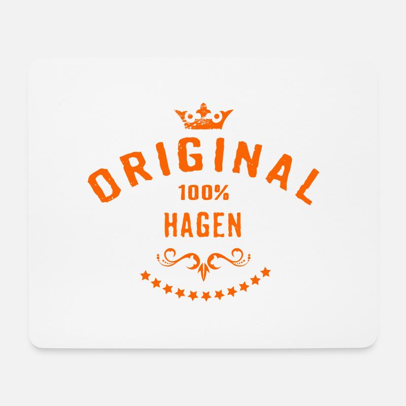 Städte Motiv Hagen City Geschenk - Mousepad (Querformat) - Weiß