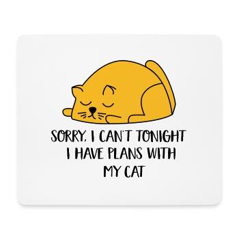 2541614 129996413 cat - Mouse Pad (horizontal) - white - Front