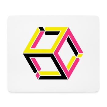 Impossible Figures 81B - Mouse Pad (horizontal) - white - Front
