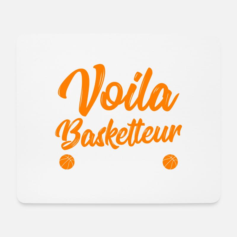 Basketteur parfait cadeau - Tapis de souris (format paysage) - blanc