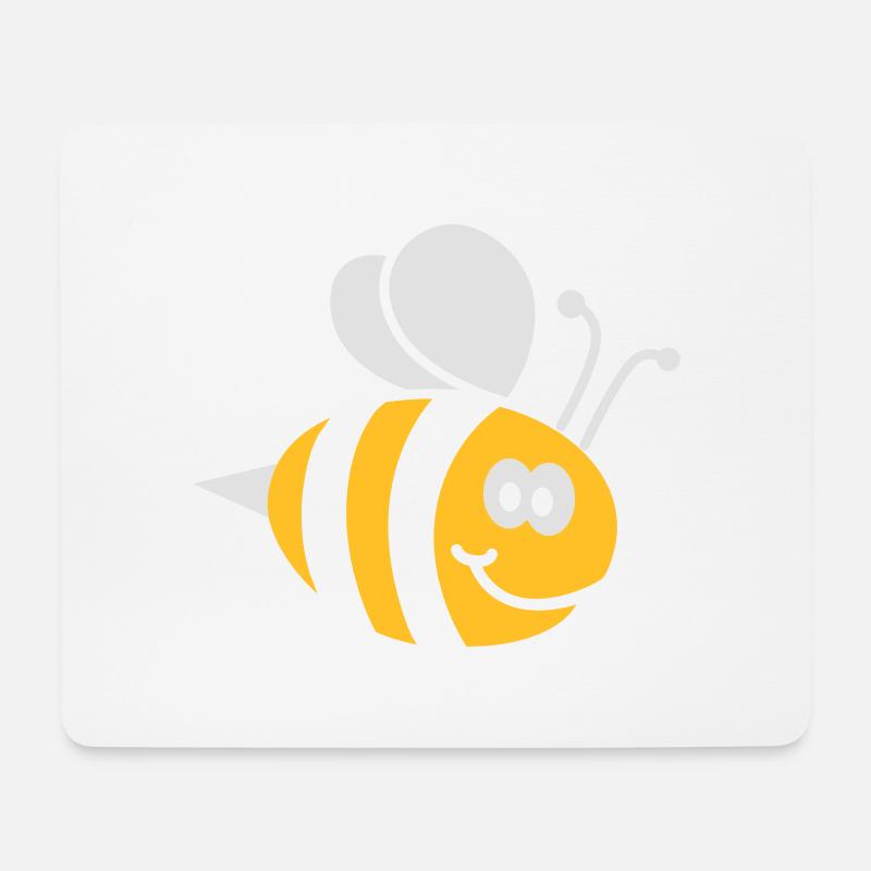 Bienchen 2C - Mousepad (Querformat) - Weiß