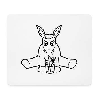 trinken cocktail drink durst urlaub alkohol lecker - Mousepad (Querformat) - Weiß - Vorne