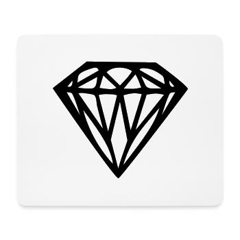 diamond - diamant - Mousepad (Querformat) - Weiß - Vorne