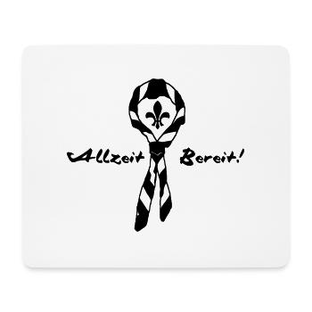 Pfadfinder Halsband - Mousepad (Querformat) - Weiß - Vorne