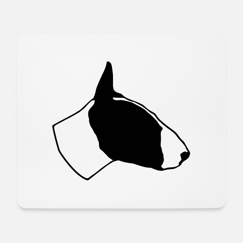Hund Hunde Kampfhund - Mousepad (Querformat) - Weiß