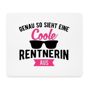 Cadeau pour la retraite une retraitée cool voit - Tapis de souris (format paysage) - blanc - Devant