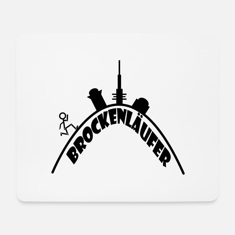 Brockenlauf - Mousepad (Querformat) - Weiß