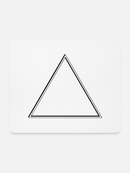 triangle - Mouse Pad (horizontal) - white