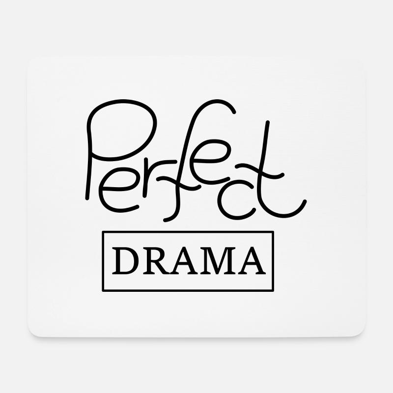 perfectdrama - Mousepad (Querformat) - Weiß