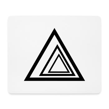 Triangle - Mouse Pad (horizontal) - white - Front