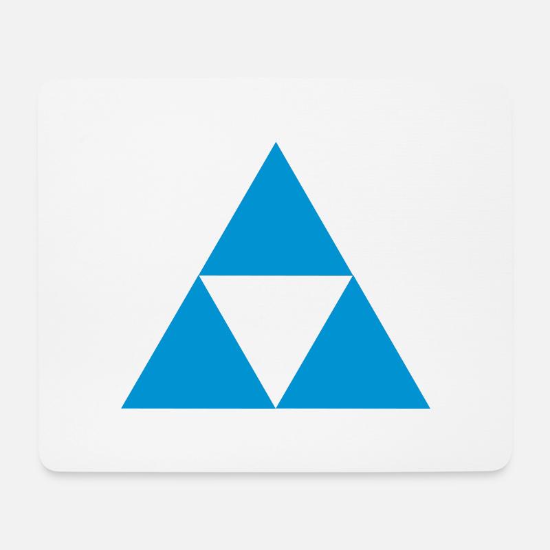 dreieck elemet kreis vier icon hut geometrie Mathe - Mousepad (Querformat) - Weiß
