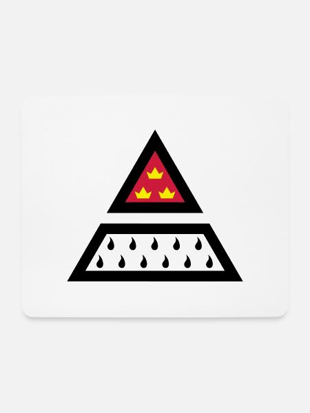 Köln Wappen Dreieck Farbe - Mousepad (Querformat) - Weiß