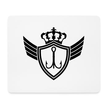 Fishhook Blazon - Tapis de souris (format paysage) - blanc - Devant