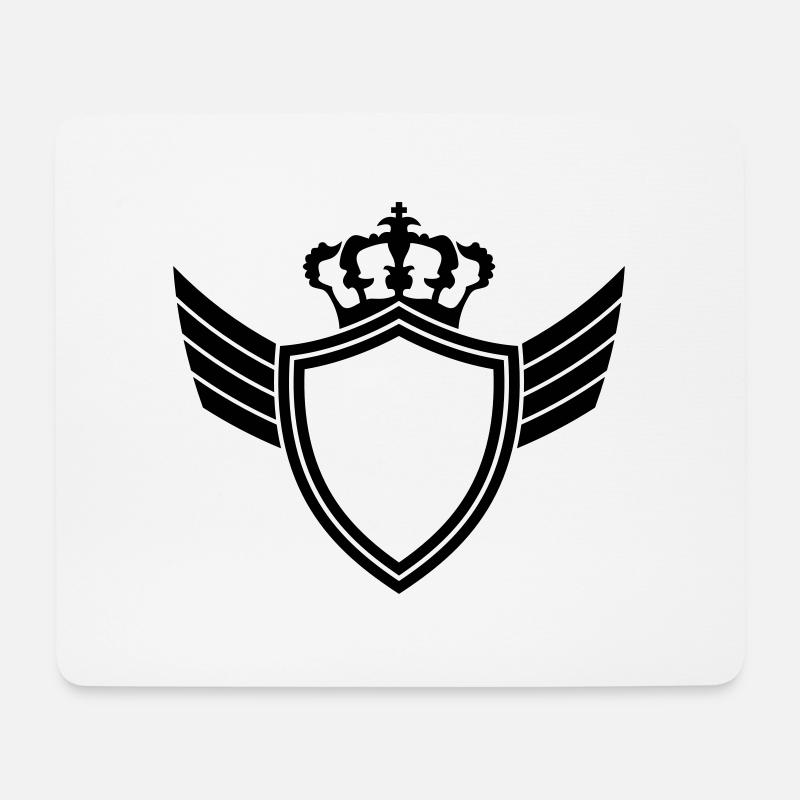 König Blazon - Mousepad (Querformat) - Weiß