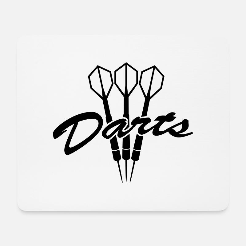 Darts Logo - Mousepad (Querformat) - Weiß