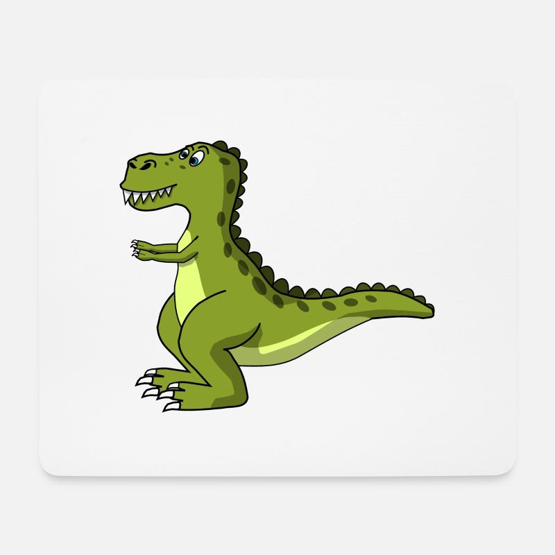 T Rex Dino Dinosaurier - Mousepad (Querformat) - Weiß