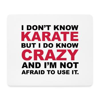 Crazy - Mouse Pad (horizontal) - white - Front