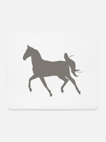 horse - Mouse Pad (horizontal) - white