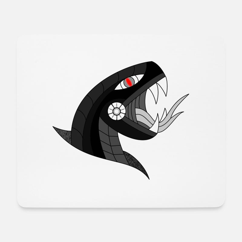 Dark Snake - Mouse Pad (horizontal) - white