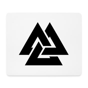 Valknut Wikinger skandinavisches Symbol von Odin - Mousepad (Querformat) - Weiß - Vorne