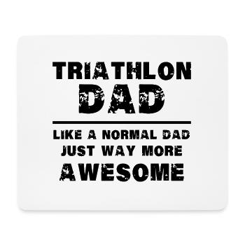 Triathlon - Mousepad (Querformat) - Weiß - Vorne