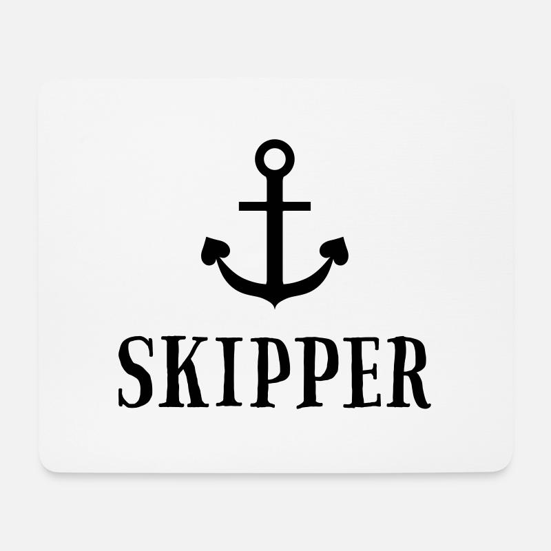 Crew - Skipper Segeln Charter Mannschaft - 5 - Mousepad (Querformat) - Weiß