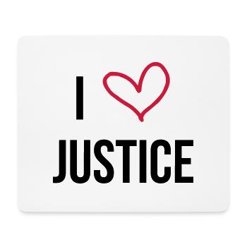 Juge / Justice / Loi / Tribunal / Magistrat - Tapis de souris (format paysage) - blanc - Devant