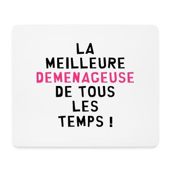 Déménageur / Déménagement / Déménager / Camion - Tapis de souris (format paysage) - blanc - Devant