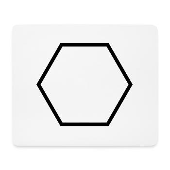 Forme / Symbole / Rond / Custom / Personnaliser - Tapis de souris (format paysage) - blanc - Devant
