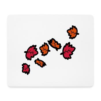 Herbst Ahornblätter - Mousepad (Querformat) - Weiß - Vorne