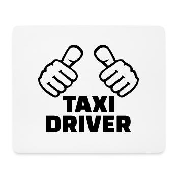 Taxi driver - Mouse Pad (horizontal) - white - Front