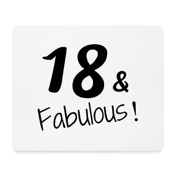 18 / enfant / Sport / anniversaire / dix-huit - Tapis de souris (format paysage) - blanc - Devant