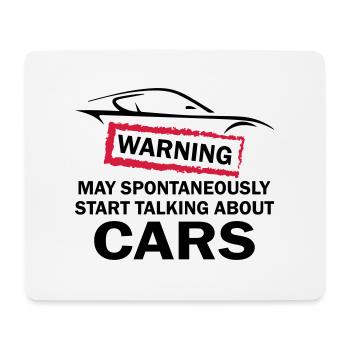 Start Talking About Cars - Mouse Pad (horizontal) - white - Front