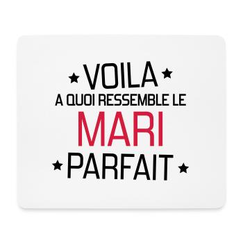 Marriage Wedding Husband Mari Love Mariage Ehemann - Mouse Pad (horizontal) - white - Front