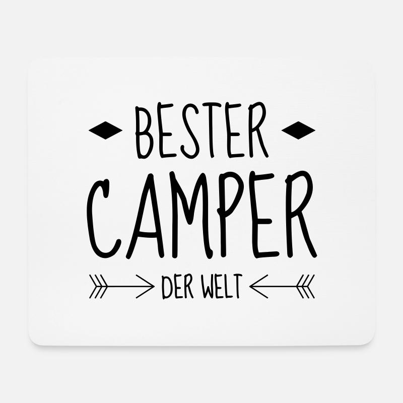 Campingplatz / Camper / Camping / Camp - Mousepad (Querformat) - Weiß