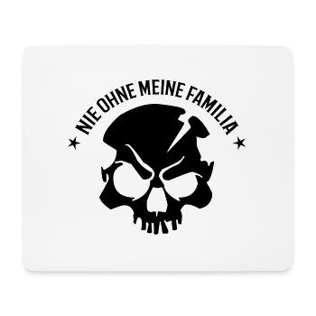 nie ohne familia totenkopf - Mousepad (Querformat) - Weiß - Vorne