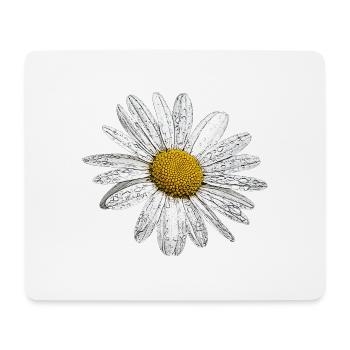 Oxeye daisy - Mouse Pad (horizontal) - white - Front