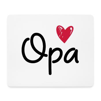 opa - der Opa ist der Beste - Mousepad (Querformat) - Weiß - Vorne